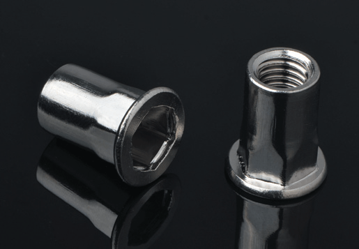 Thép không gỉ Đầu phẳng bên trong Hex Rivet Rivet Nut Loại mở